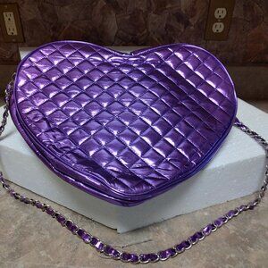 "PURPLE HEART" SHAPED HANDBAG
